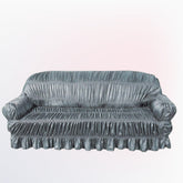 Twill Jersey Sofa Covers - Elastic Sofa Covers (Silver Grey)